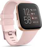 Opaska / Pasek Braders do Fitbit Versa / Versa 2 / Versa Lite pudrowy