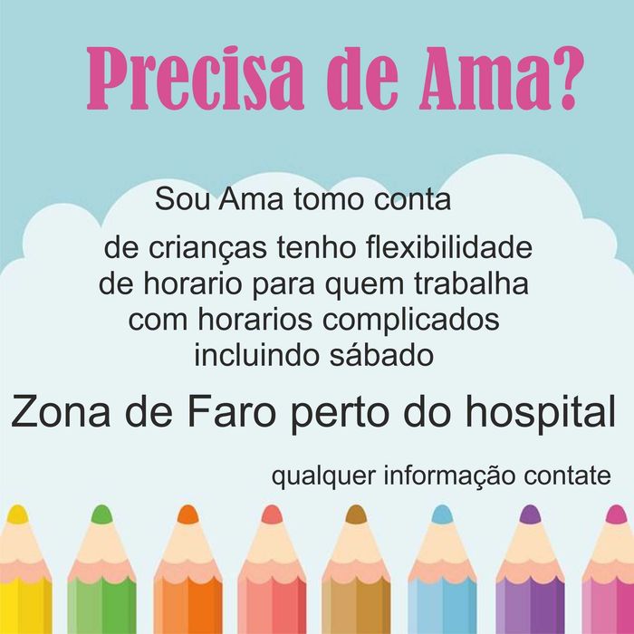 Ama / babysitter  em faro