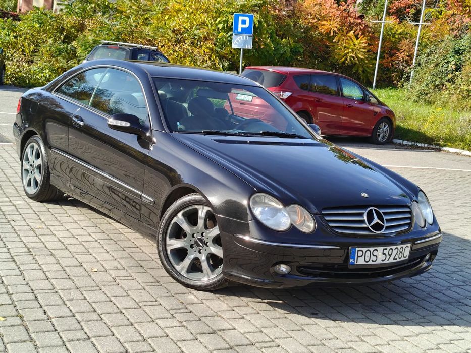 Mercedes-Benz CLK COUPE * 2.7 CDi Automat * Czarny * XENON * Android Auto * Super Stan *