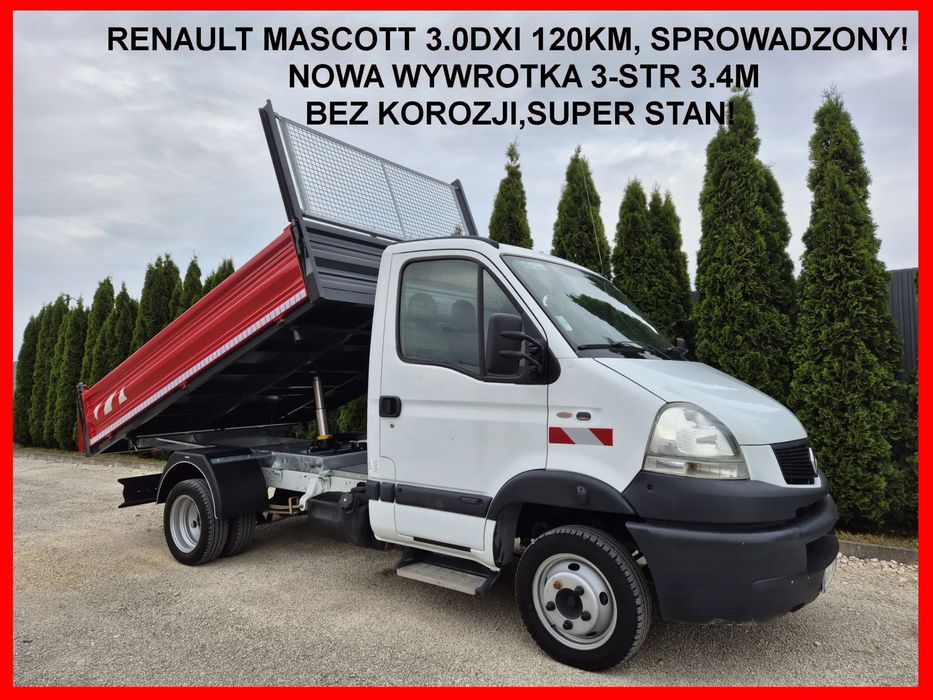 Renault Mascott 3.0Dxi  Nowa Wywrotka 3-stronna, Kiper 3.4m, Iveco, Sprowadzony, Super stan!
