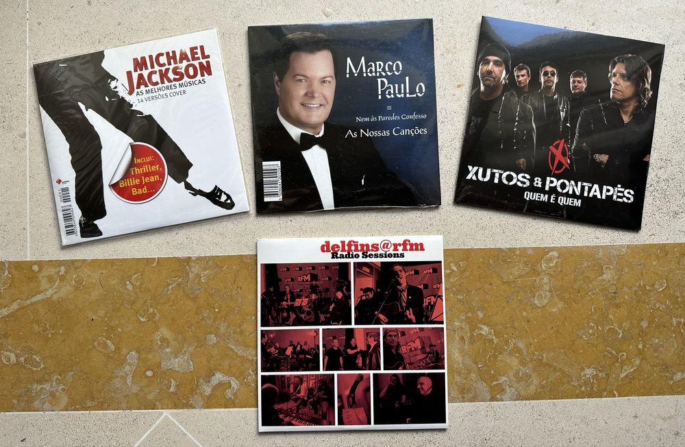 4 CD Michael Jackson, Xutos , marco paulo e delfins