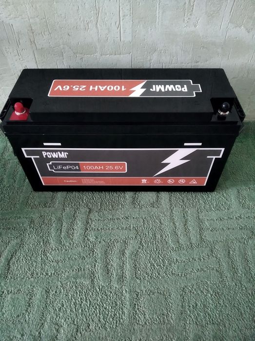 Аккумулятор PowMr POW-100AH-25.6V, 25.6V/100Ah, 2560W*h LiFePO4