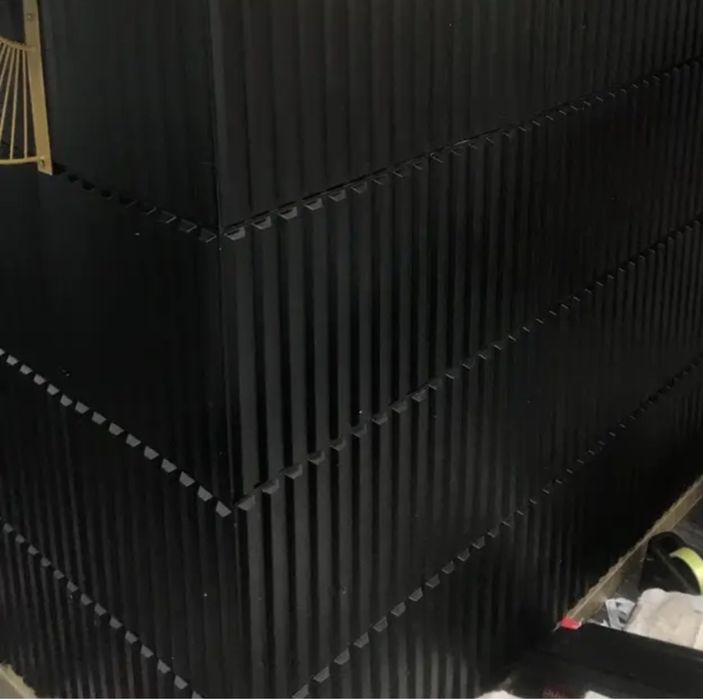 Zestaw 60 nowych teksturowych czarnych paneli PVC 30X30 NOWE