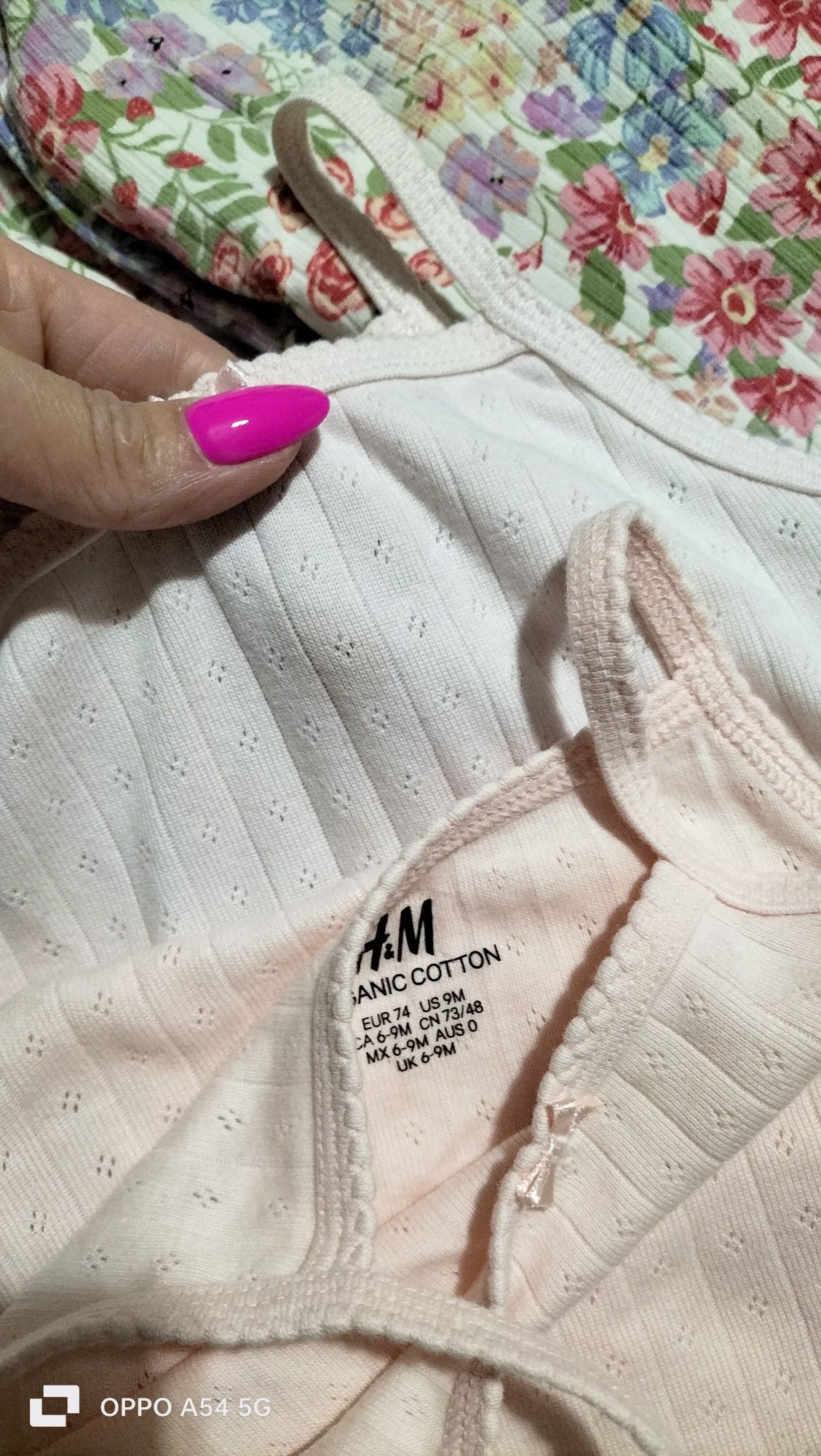 Paka na lato dla dziewczynki h&m 74