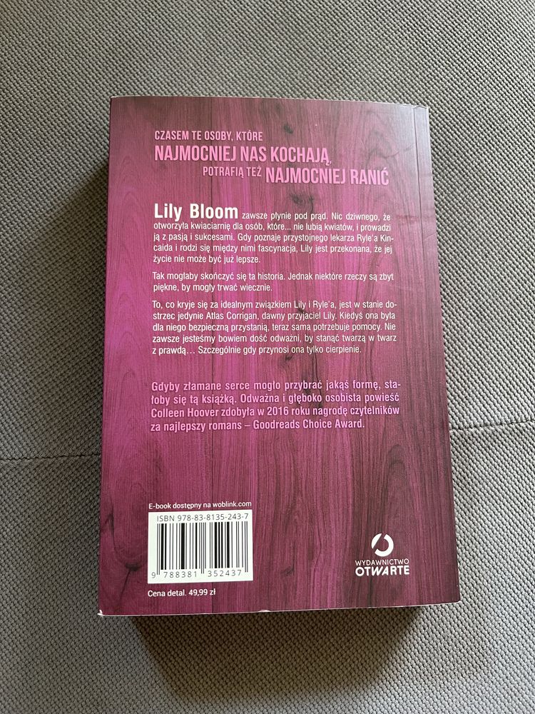 Książka It ends with us Colleen Hoover