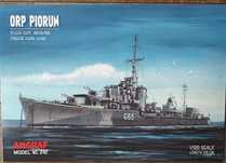 Niszczyciel ORP PIORUN model kartonowy 1:100 "offset"
