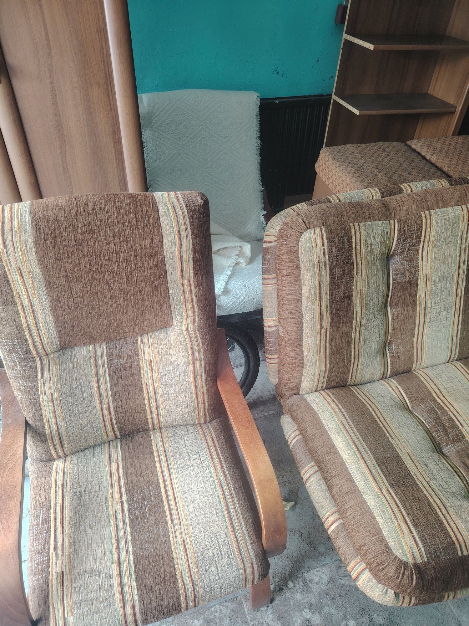 Sofa 2 fotele i stolik