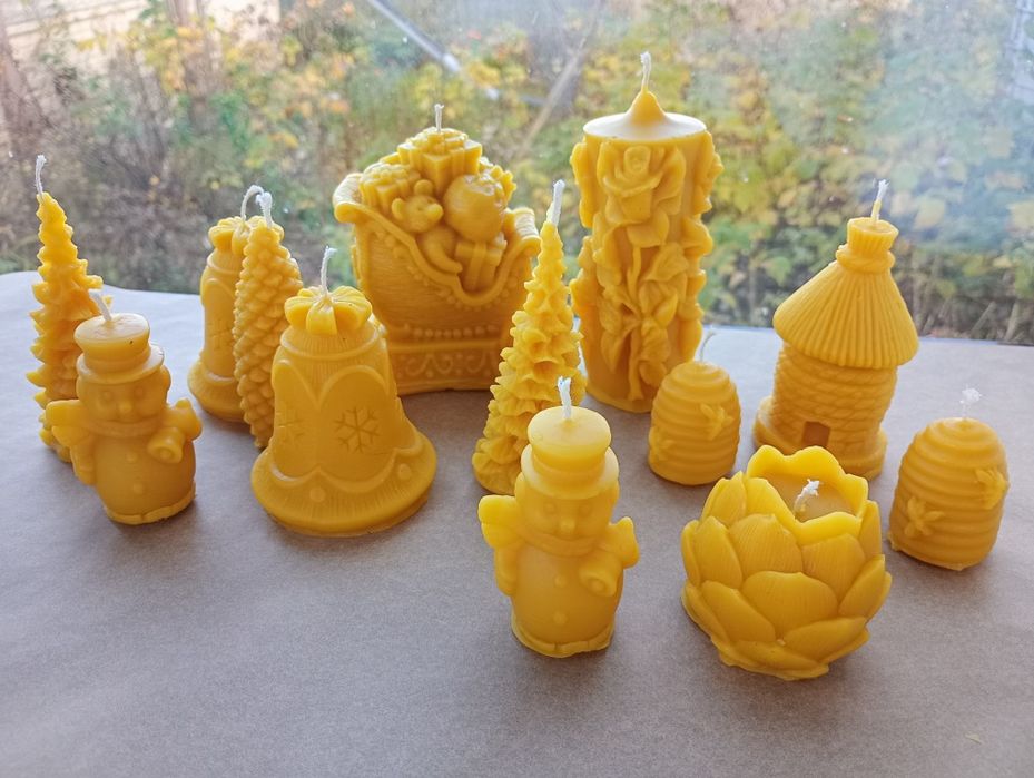 Świeczki z wosku pszczelego