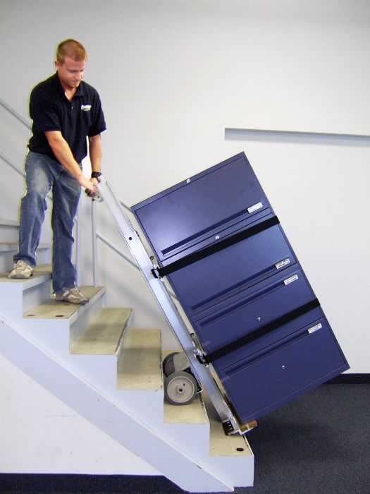 Schodołaz towarowy elektryczny PowerMate L1B 295 kg, wózek schodowy