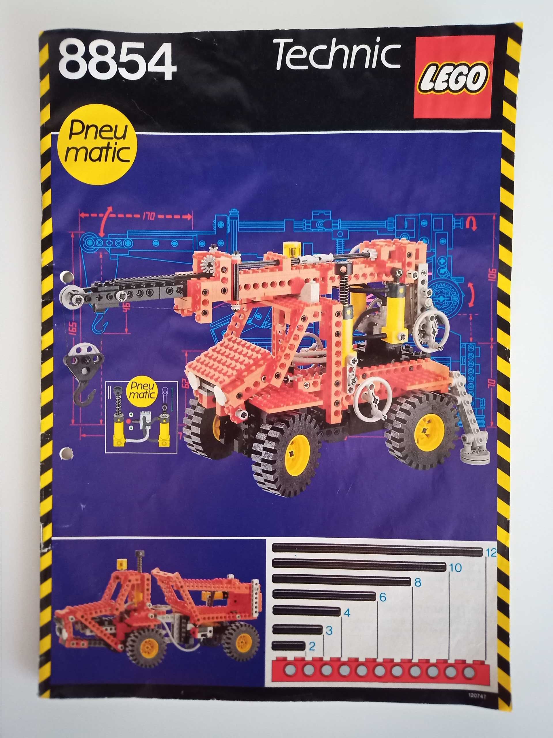 Lego Technic 8854 dźwig z 1989 roku jak nowy!