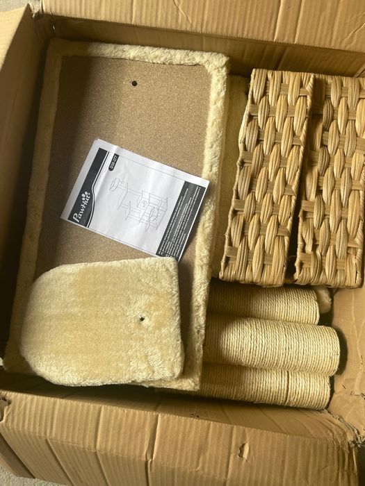 Drapak wysoki dla kotów z koszykami i jaskinią  PawHut 161 - 220 cm