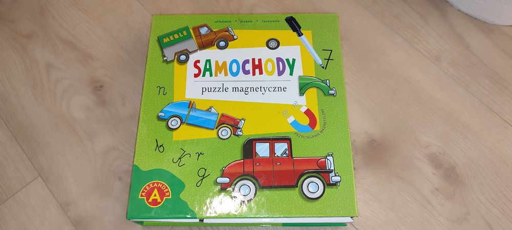 Samochody puzzle magnetyczne