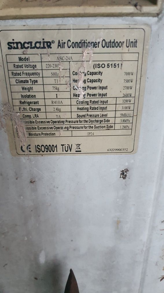 Klimatyzator sinclair