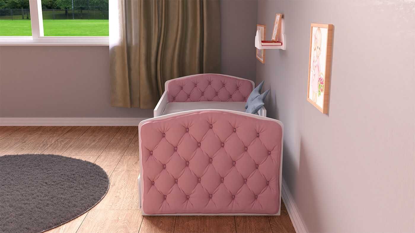 NOWE Łóżko dziecięce OLA QUEEN 80x160 + MATERAC + SZUFLADA