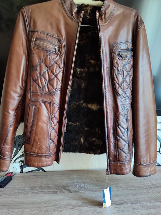 Дублёнака мужская натуральная кожа.