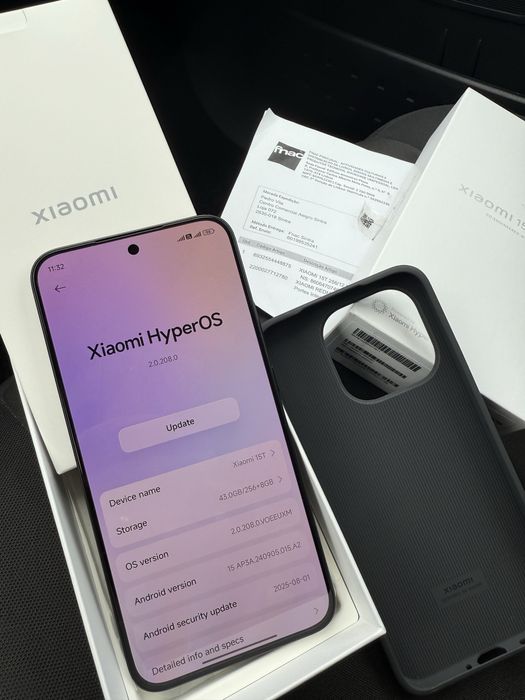 Xiaomi 15T novo fatura
