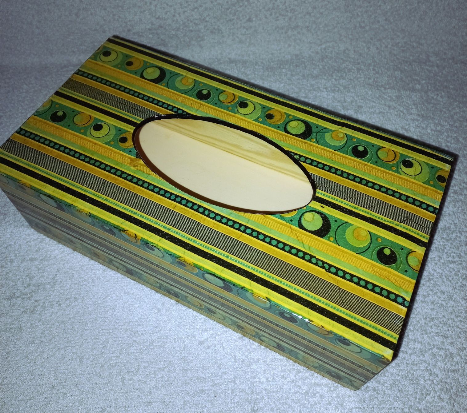Chustecznik, hand made, decoupage