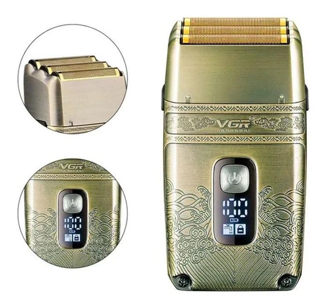 Набір для бороди голови vgr 649 premium оригінал  тример шейвер бритва
