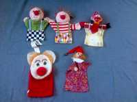 Кукольный театр игрушка  перчатка Клоун,Петрушка