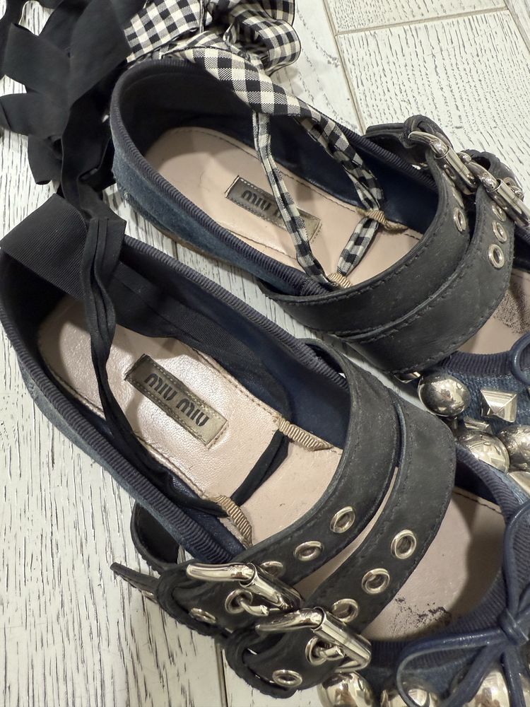 Балеринки балетки туфли Miu Miu