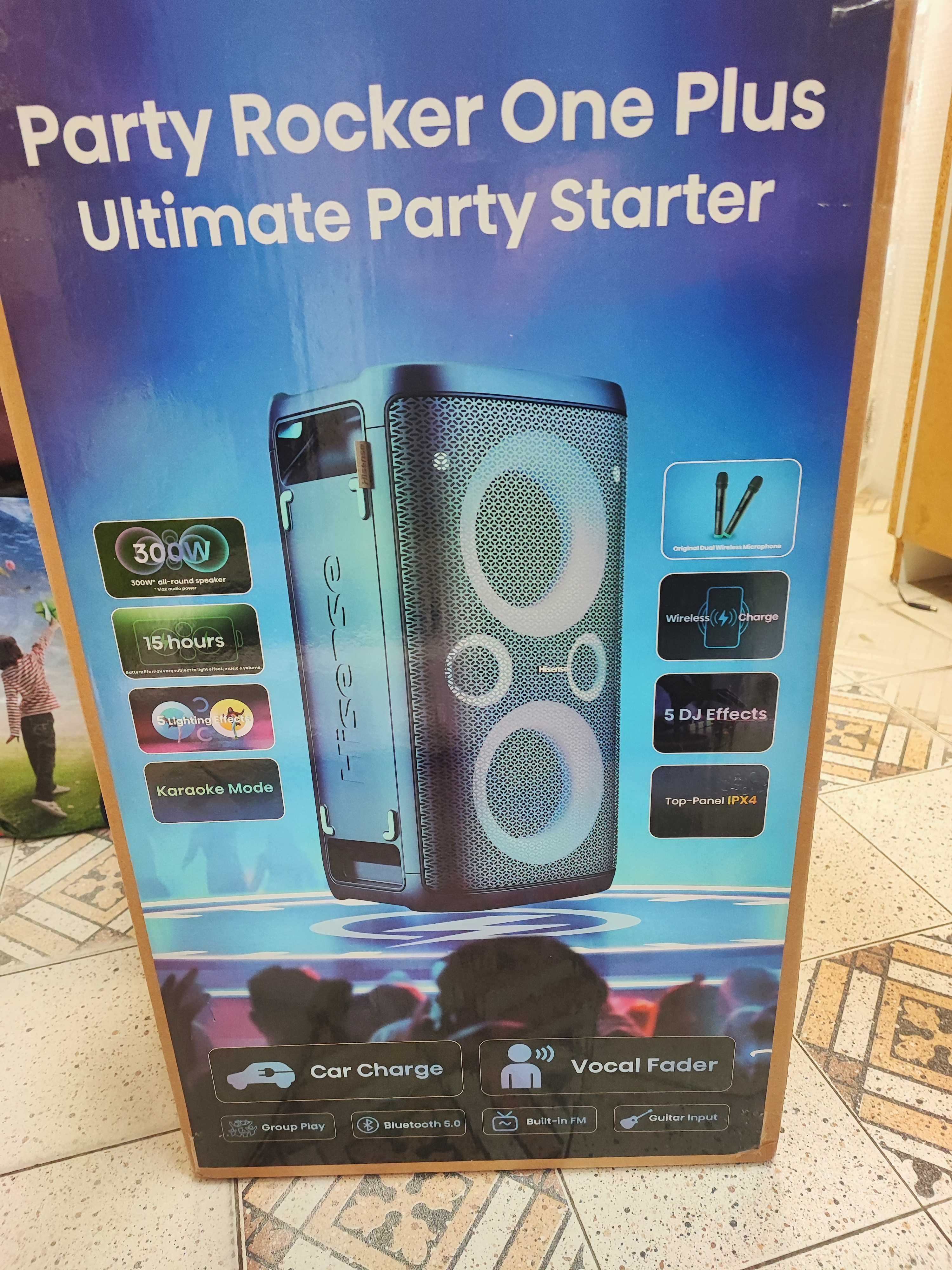 Głośnik Hisense Party Rocker One Plus 300W 2 mikrofony, GW