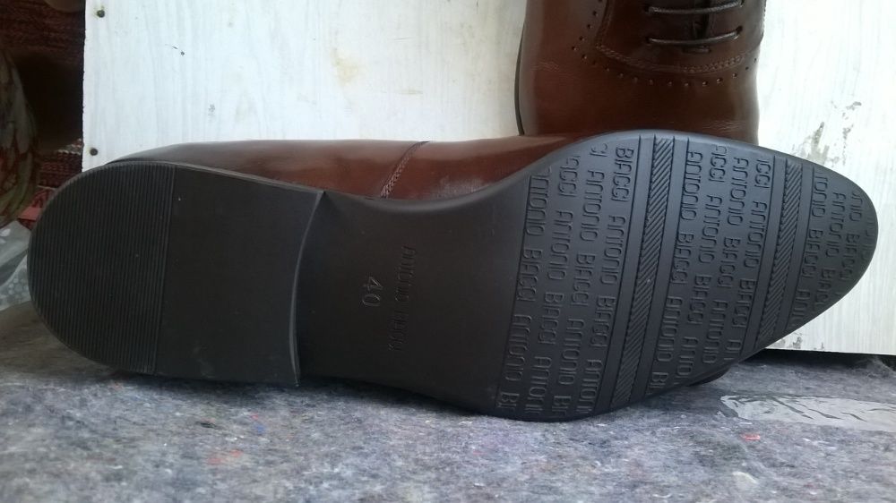 Туфли броги Antonio Biaggi мужские кожаные лакированные