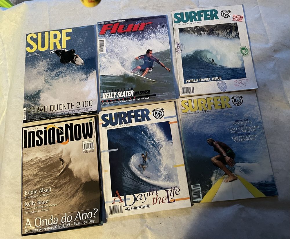 Vendo lote de revistas de Surf