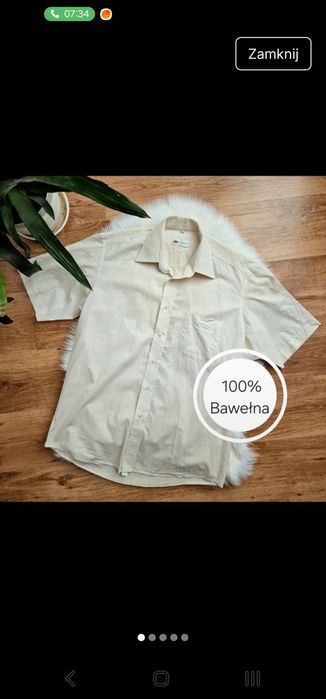 Świetna 100% bawełna koszula na krótki rękaw na lato męska na wiosnę