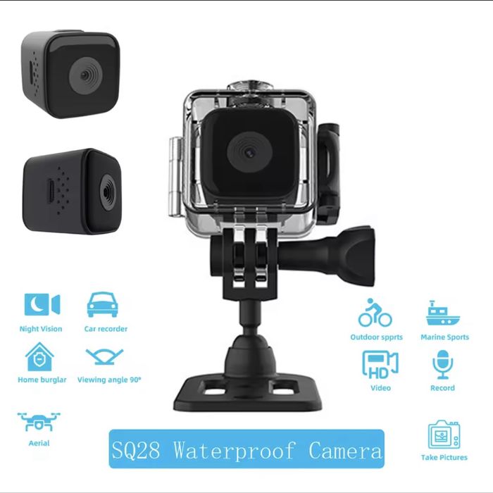 Міні екшн-камера sq28 ultra hd 1080p з магнітним кріпленням
