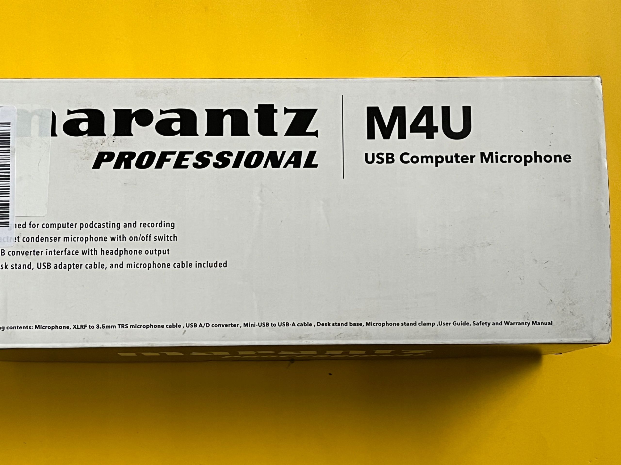 Mikrofon pojemnościowy wokalny Marantz M4U