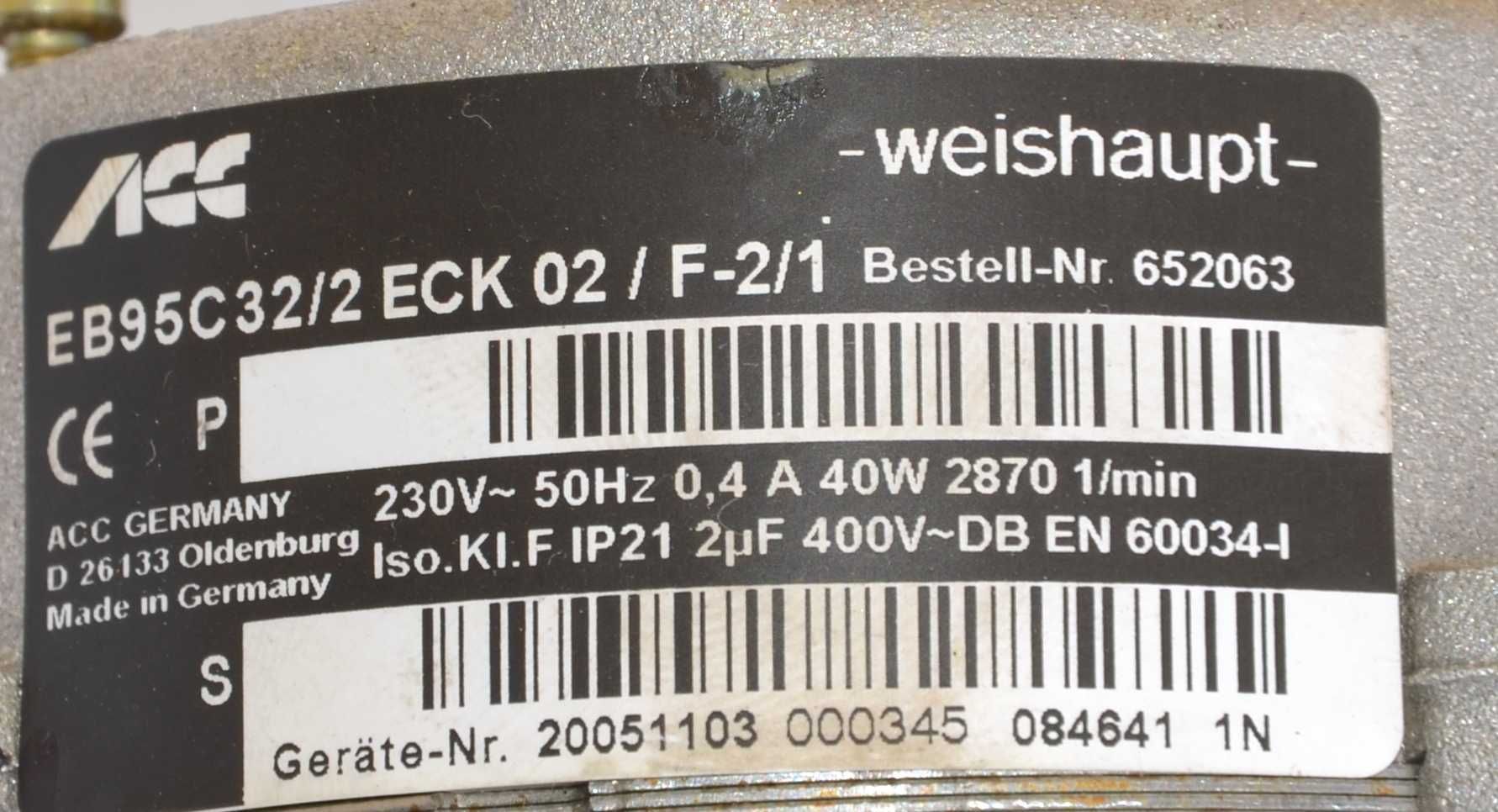 Silnik ECK 02/F-2/1 Weishaupt WL5/WG5