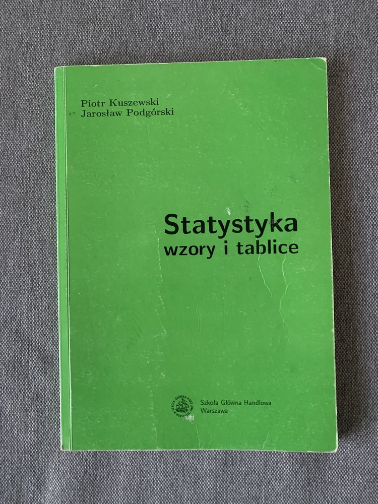SGH Statystyka wzory i tablice