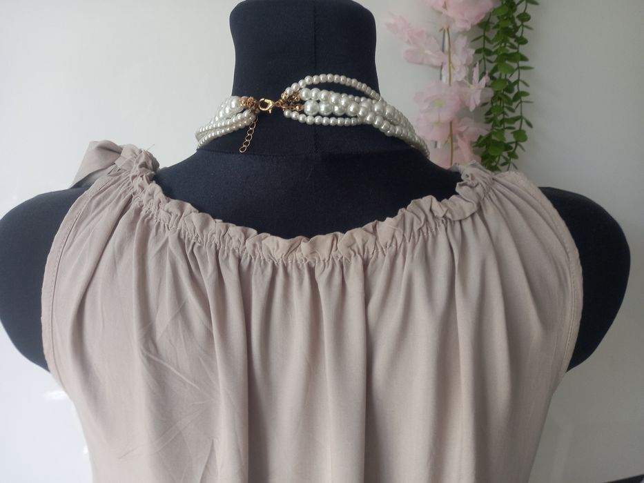 Sukienka bez rękawów etno boho Made in Italy roz S 36