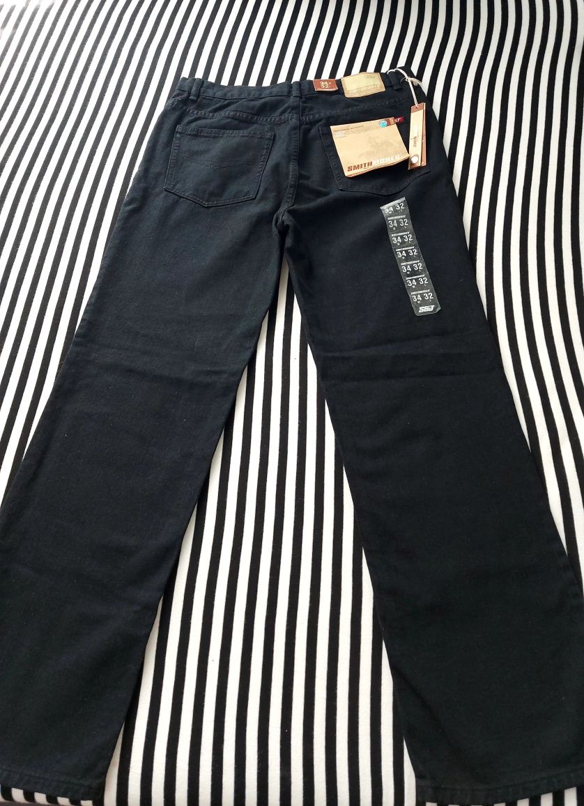 Męskie spodnie jeansowe W34 L32 Smith&Jones 100% bawełniany Jeans
