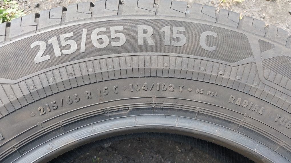 Opony letnie Continental 215/65R15C 2021 r. 7 mm