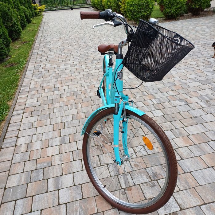 Rower kross legrand mietowy koszyk