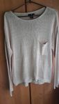 Sweter pudrowy róż z kieszenią H&M XS/S