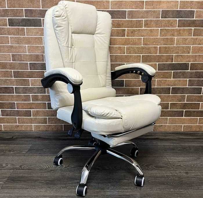 Якісне‼️ Офісне крісло BOSS Premium з підніжкою та масажером Кресло