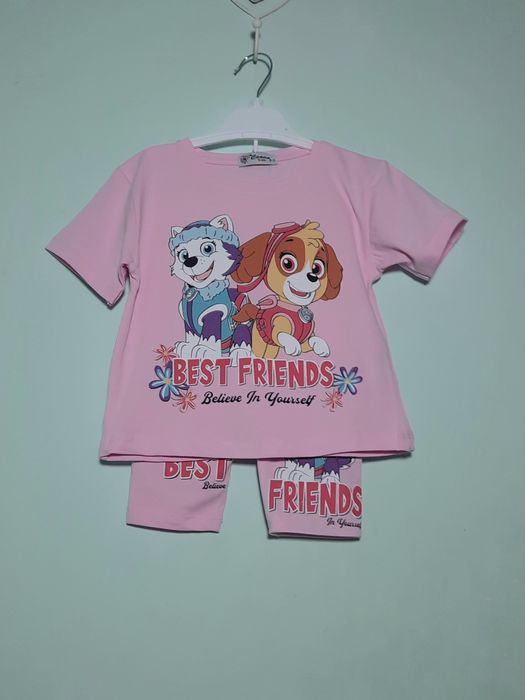 Футболка шорты  на девочку  щенячий патруль  размер  98 104 110 116