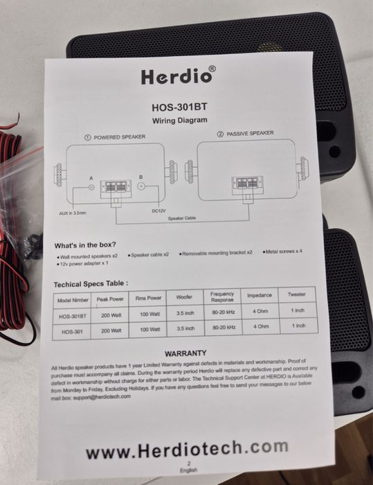 Колонки динамік Herdio 301