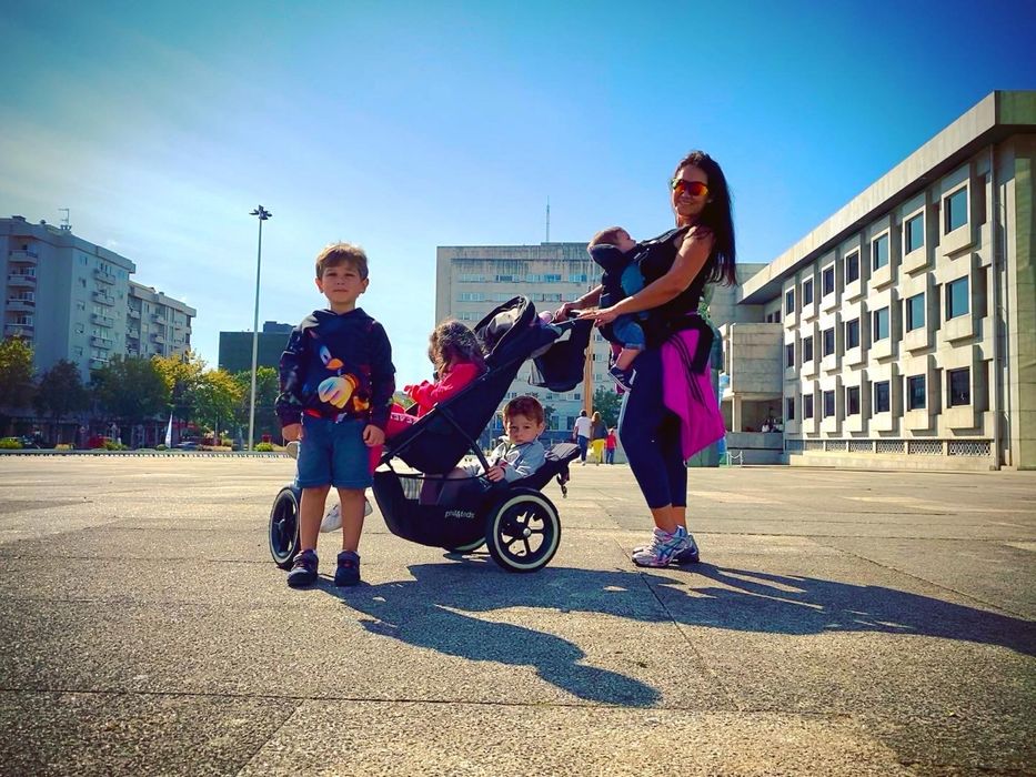 Carrinho de bebé (2 crianças) Phil&Ted + acessorios