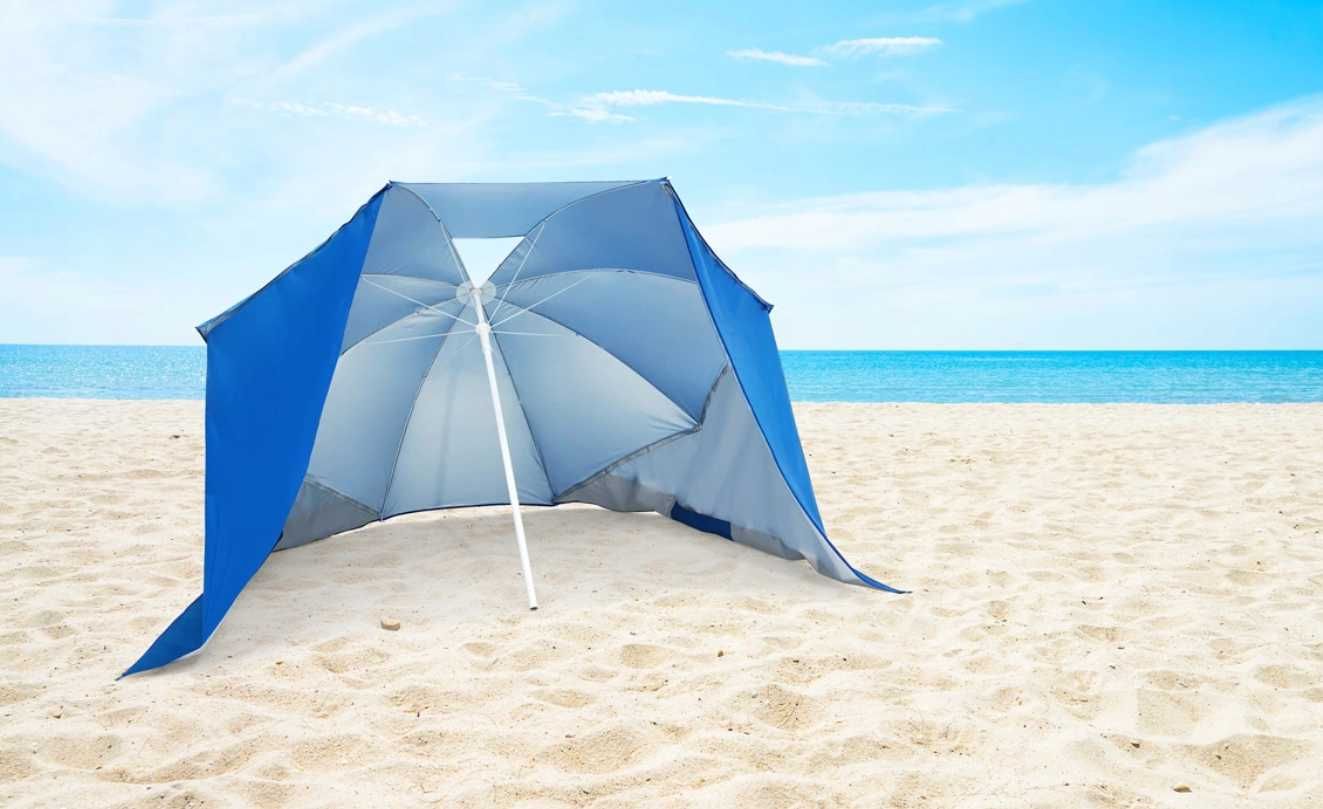 PARASOL NAMIOT plażowy ogrodowy SKŁADANY parawan