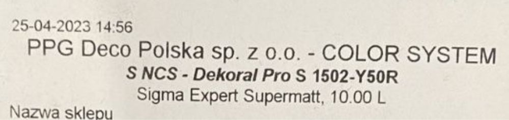 Nowa farba firmy sigma exprt super mat