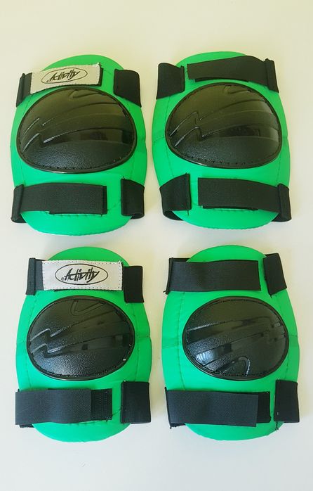 Ochraniacze na rolki i wrotki Activity M zielone vintage