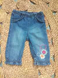 Spodnie niemowlęce jeansy rozmiar 68