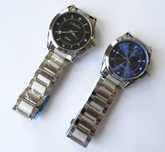 Zegarek kwarcowy damski męski 42mm unisex bransoleta czarna tarcza