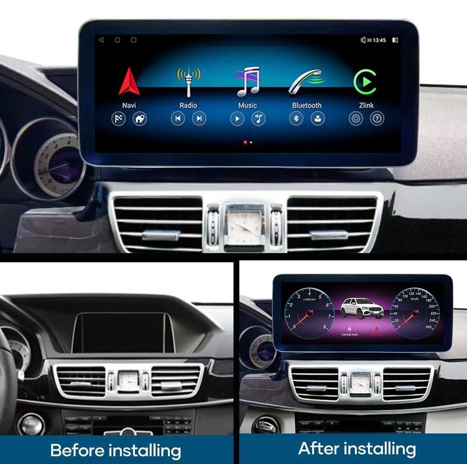 Mercedes W212 E Android Radio FM DAB+ USB GPS Nawi WiFi 4G MP3 MP4