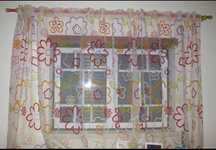 Cortinados curtos (em organza)