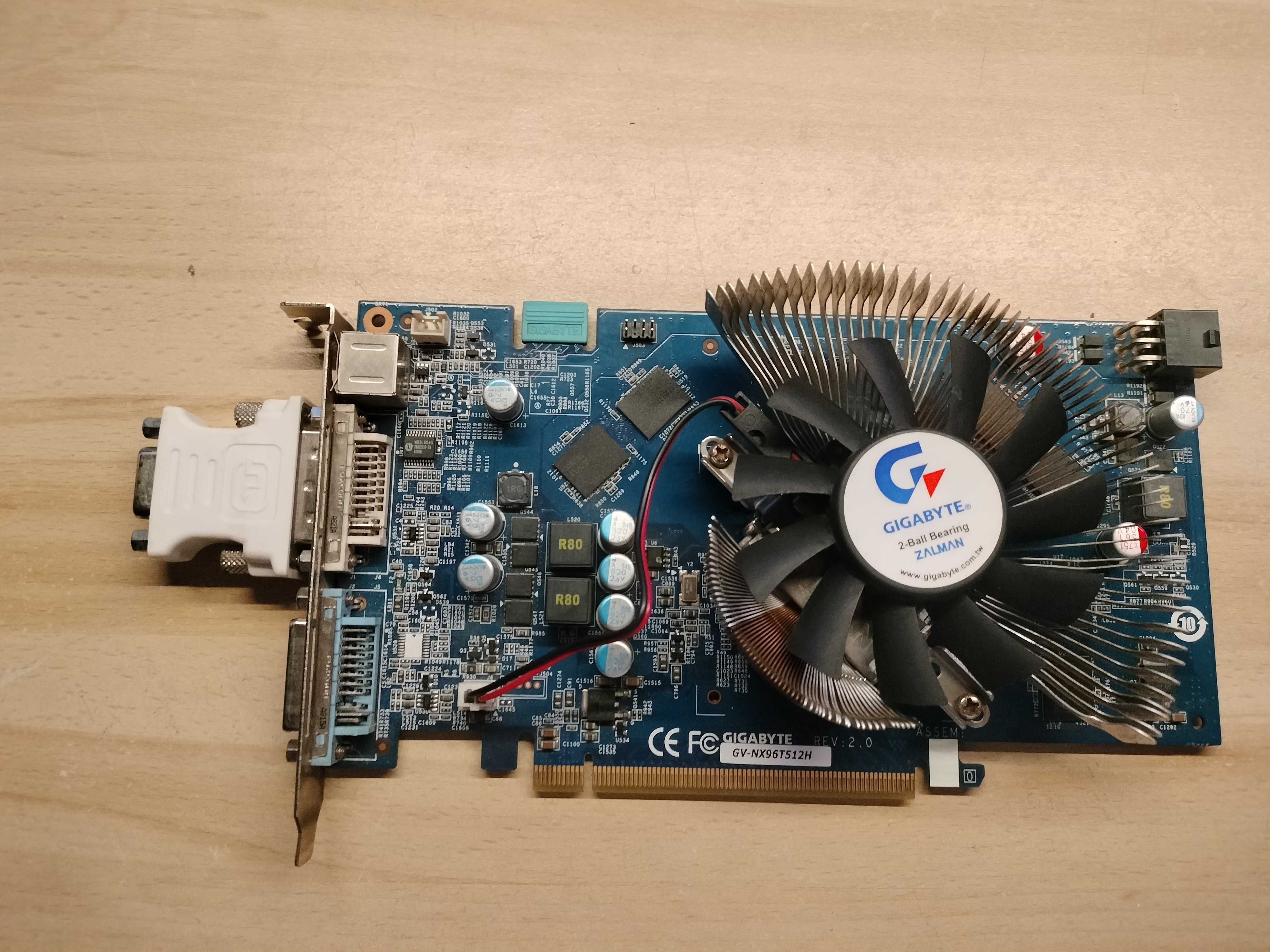Karta graficzna 9600 GT NVIDIA GeForce Gigabyte 512MB