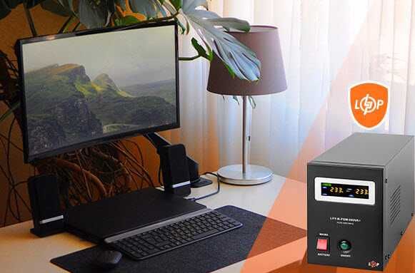 ИБП с правильной синусоидой 12V LPY-B-PSW-800VA+(560Вт) 5A/15A